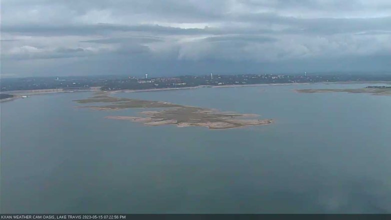 Lake Travis webcam, May 15, 2023 7:25 PM CT