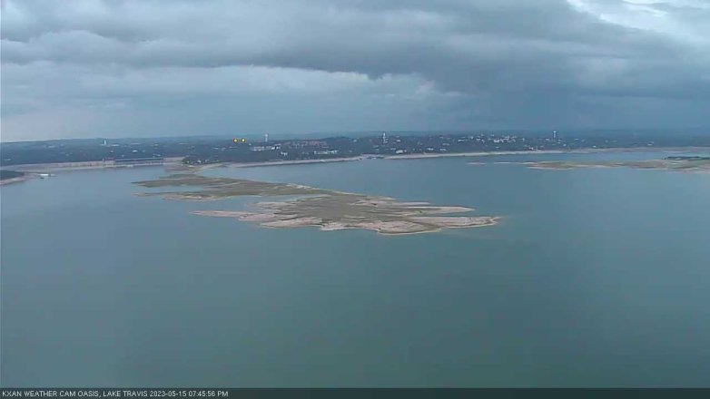 Lake Travis webcam, May 15, 2023 7:45 PM CT