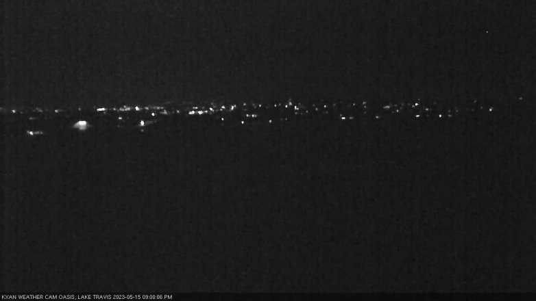 Lake Travis webcam, May 15, 2023 9:00 PM CT