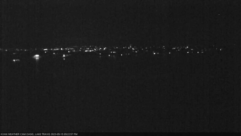 Lake Travis webcam, May 15, 2023 9:25 PM CT