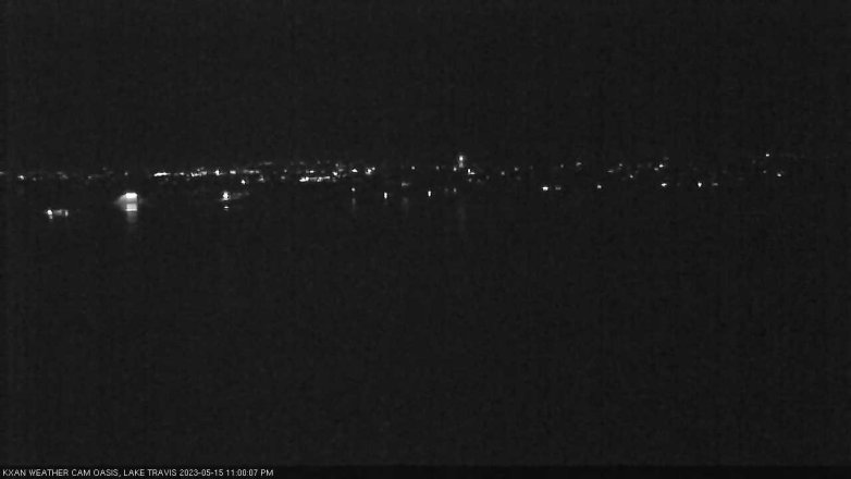 Lake Travis webcam, May 15, 2023 11:00 PM CT