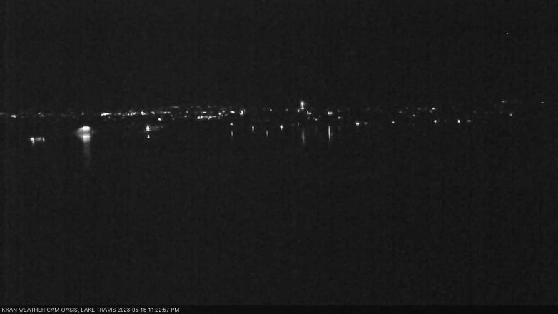 Lake Travis webcam, May 15, 2023 11:25 PM CT