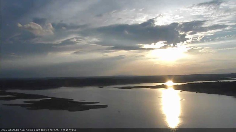 Lake Travis webcam, May 16, 2023 7:45 PM CT
