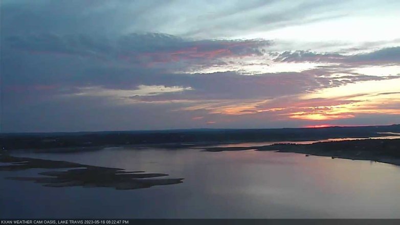 Lake Travis webcam, May 16, 2023 8:25 PM CT