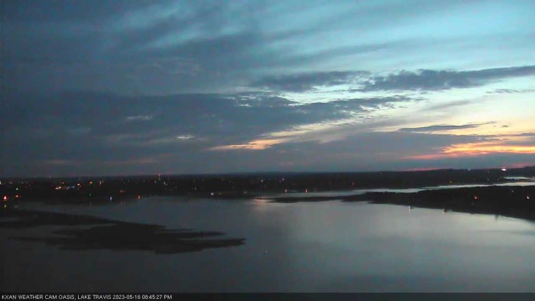 Lake Travis webcam, May 16, 2023 8:45 PM CT
