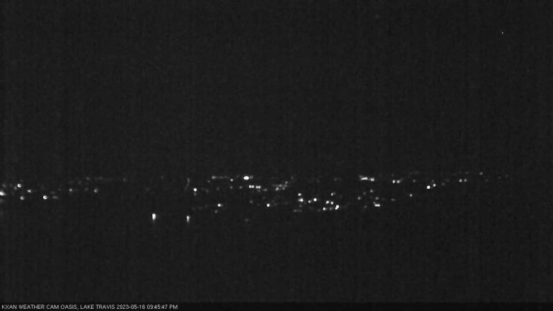 Lake Travis webcam, May 16, 2023 9:45 PM CT
