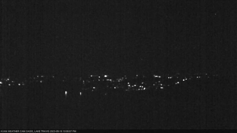 Lake Travis webcam, May 16, 2023 10:00 PM CT