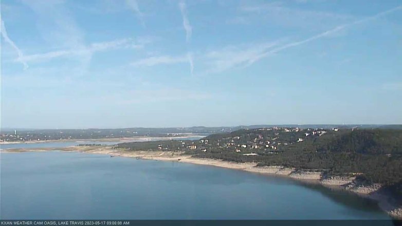 Lake Travis webcam, May 17, 2023 9:00 AM CT