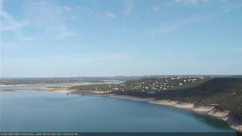 Lake Travis webcam, May 17, 2023 9:25 AM CT
