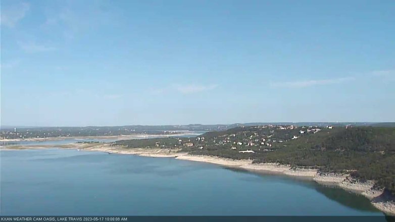 Lake Travis webcam, May 17, 2023 10:00 AM CT