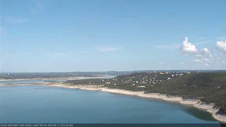 Lake Travis webcam, May 17, 2023 10:25 AM CT