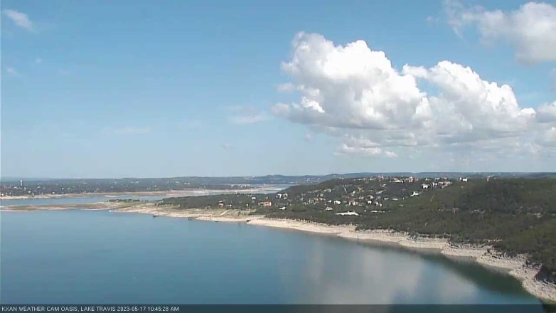 Lake Travis webcam, May 17, 2023 10:45 AM CT
