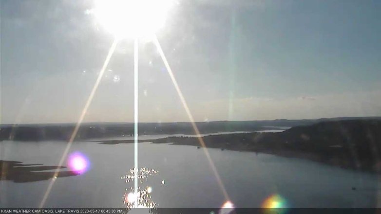 Lake Travis webcam, May 17, 2023 6:45 PM CT