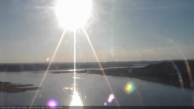 Lake Travis webcam, May 17, 2023 7:00 PM CT
