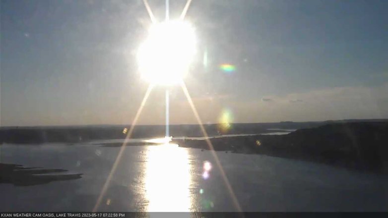 Lake Travis webcam, May 17, 2023 7:25 PM CT