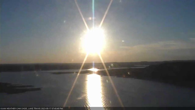 Lake Travis webcam, May 17, 2023 7:45 PM CT
