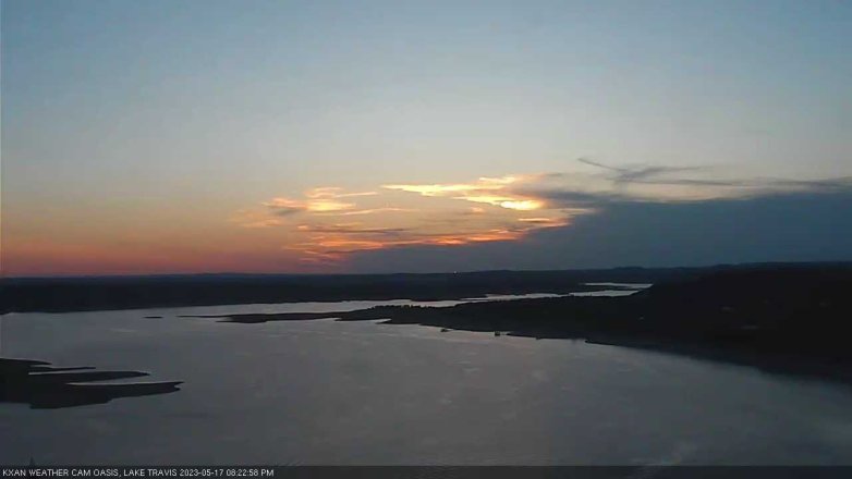 Lake Travis webcam, May 17, 2023 8:25 PM CT