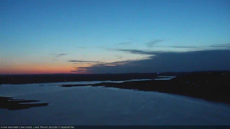 Lake Travis webcam, May 17, 2023 8:45 PM CT
