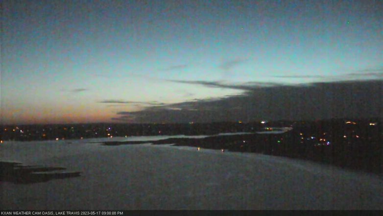 Lake Travis webcam, May 17, 2023 9:00 PM CT