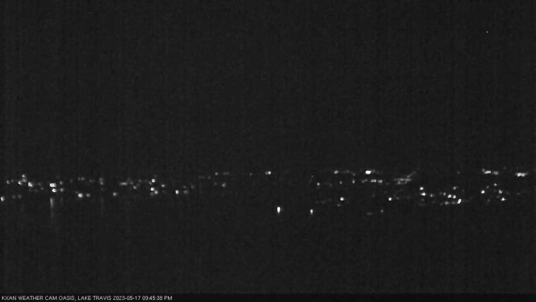 Lake Travis webcam, May 17, 2023 9:45 PM CT