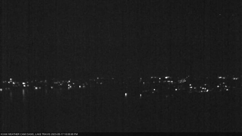 Lake Travis webcam, May 17, 2023 10:00 PM CT