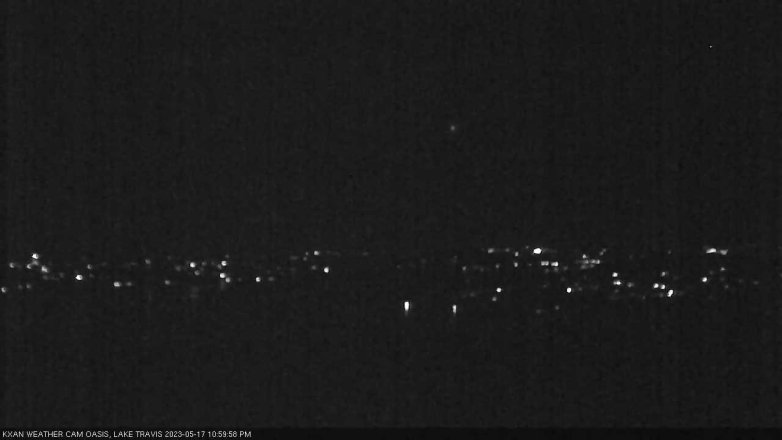 Lake Travis webcam, May 17, 2023 11:00 PM CT