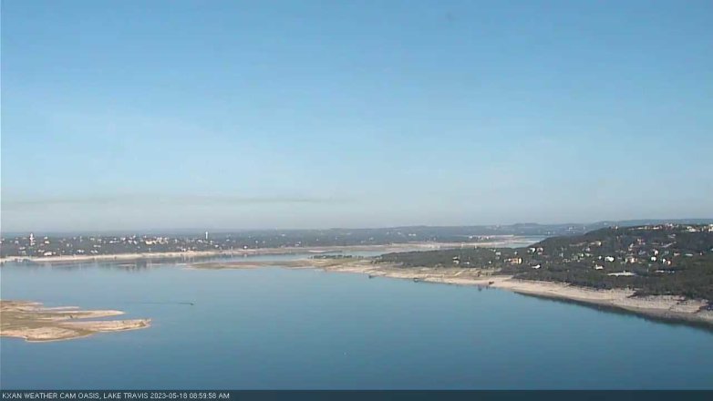 Lake Travis webcam, May 18, 2023 9:00 AM CT