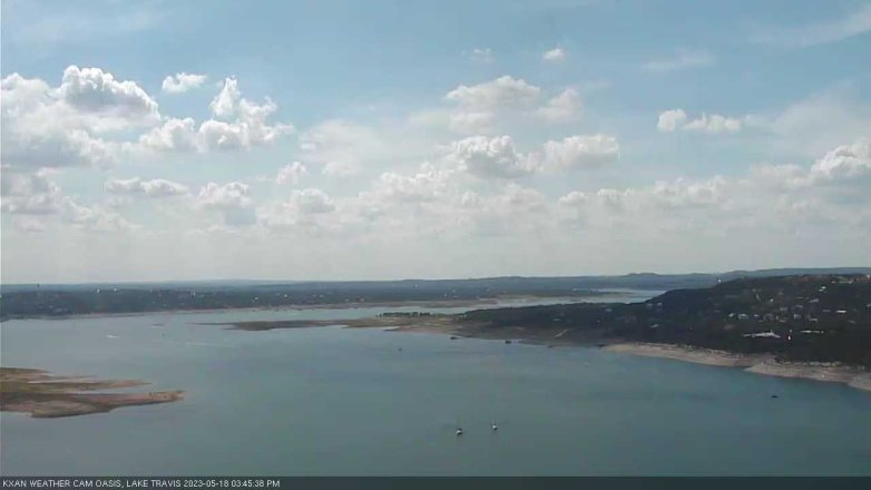 Lake Travis webcam, May 18, 2023 3:45 PM CT