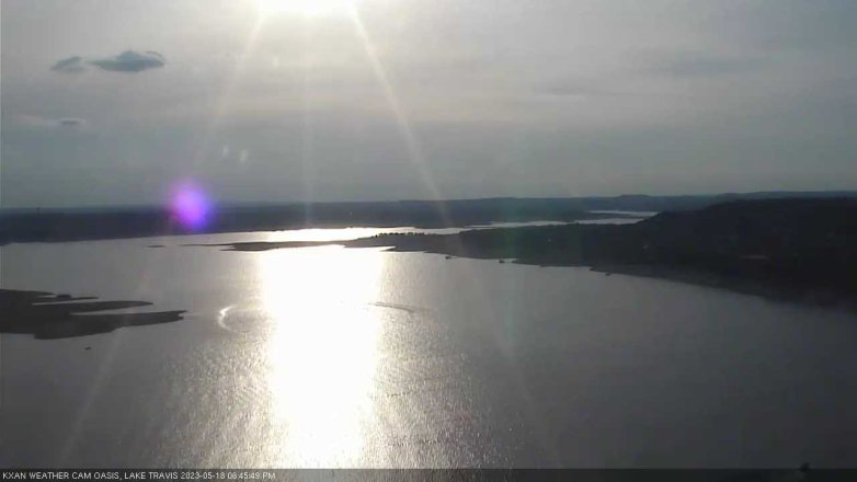 Lake Travis webcam, May 18, 2023 6:45 PM CT