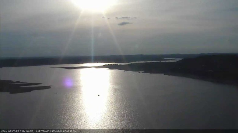 Lake Travis webcam, May 18, 2023 7:00 PM CT