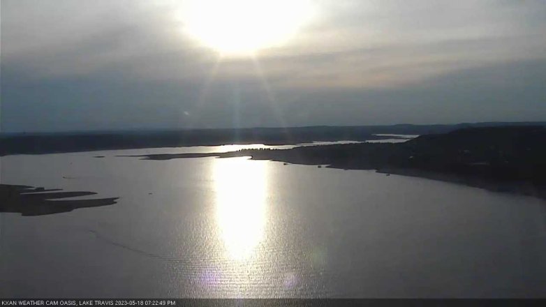 Lake Travis webcam, May 18, 2023 7:25 PM CT