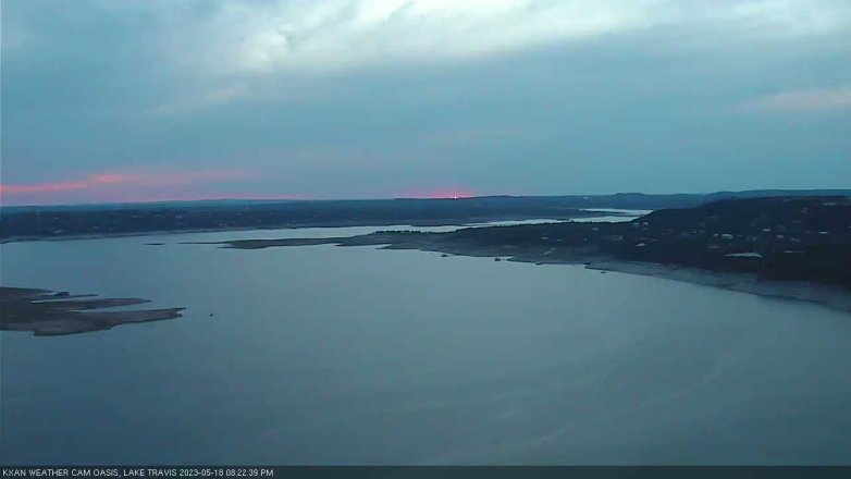 Lake Travis webcam, May 18, 2023 8:25 PM CT