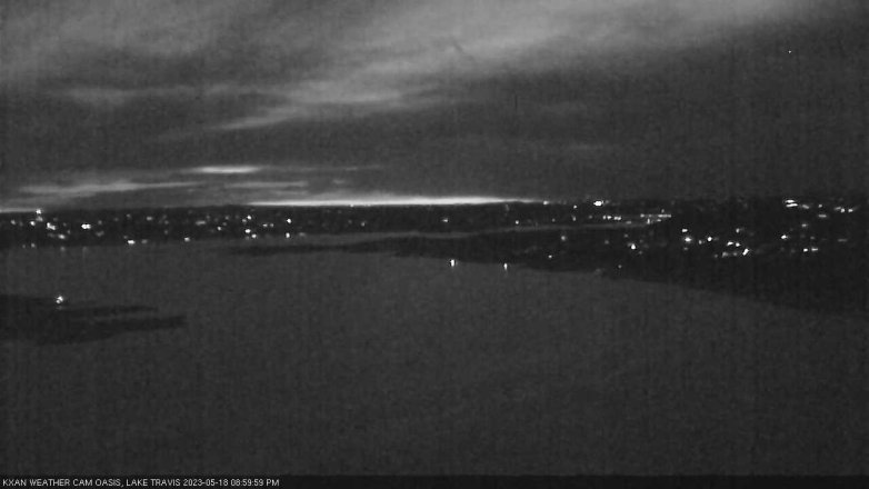 Lake Travis webcam, May 18, 2023 9:00 PM CT