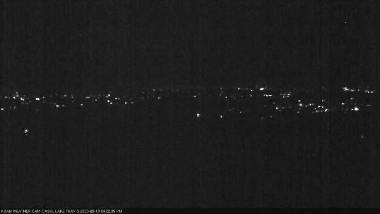 Lake Travis webcam, May 18, 2023 9:25 PM CT