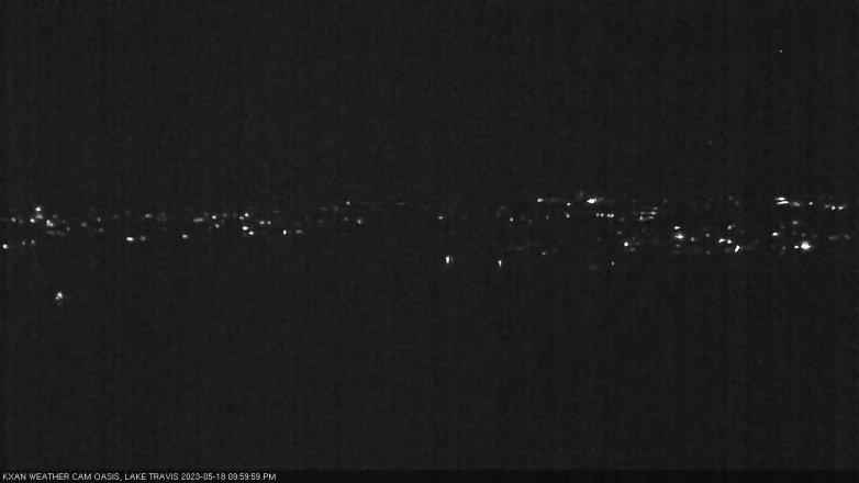 Lake Travis webcam, May 18, 2023 10:00 PM CT