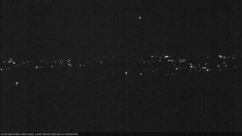 Lake Travis webcam, May 18, 2023 11:00 PM CT