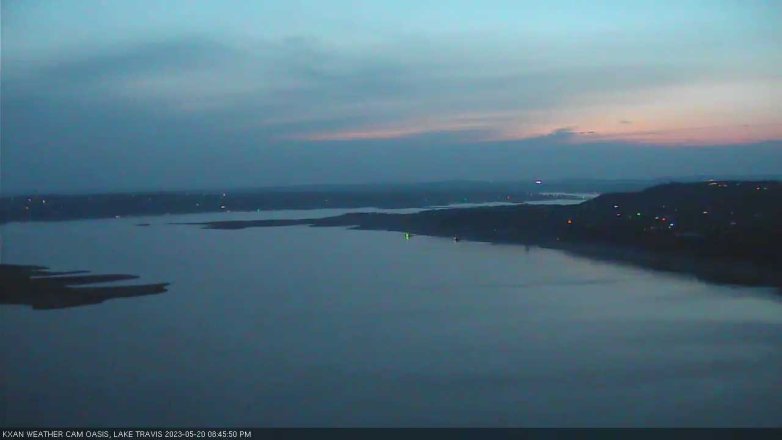 Lake Travis webcam, May 20, 2023 8:45 PM CT