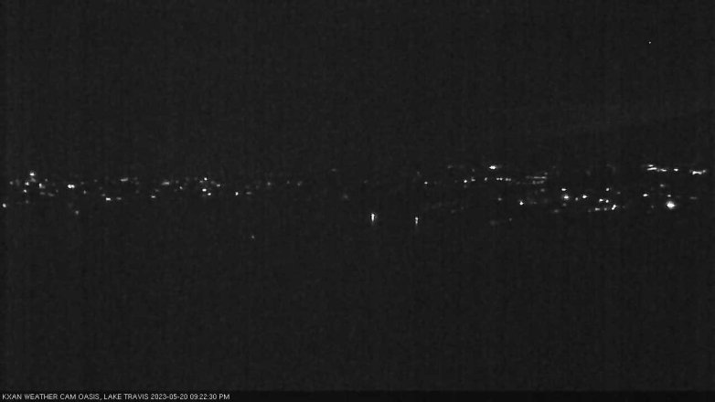 Lake Travis webcam, May 20, 2023 9:25 PM CT