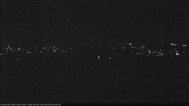 Lake Travis webcam, May 20, 2023 9:45 PM CT