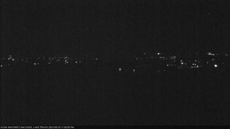 Lake Travis webcam, May 20, 2023 11:00 PM CT