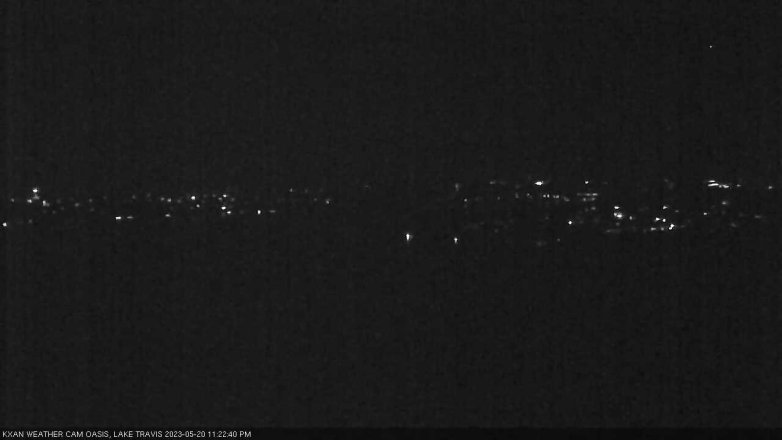 Lake Travis webcam, May 20, 2023 11:25 PM CT
