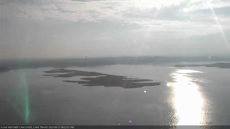 Lake Travis webcam, May 21, 2023 6:25 PM CT