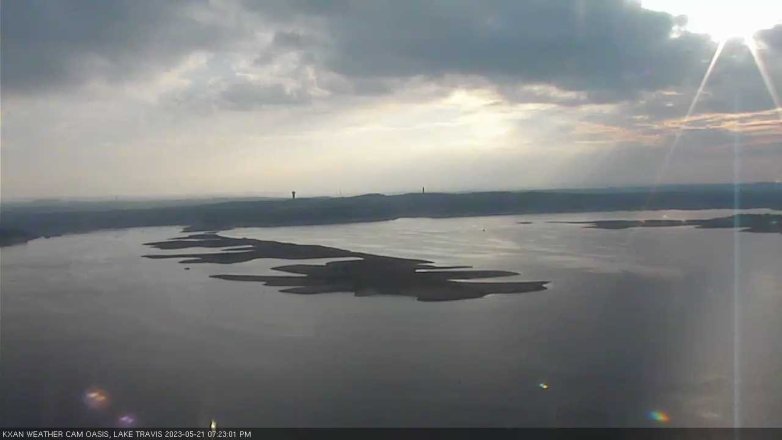 Lake Travis webcam, May 21, 2023 7:25 PM CT