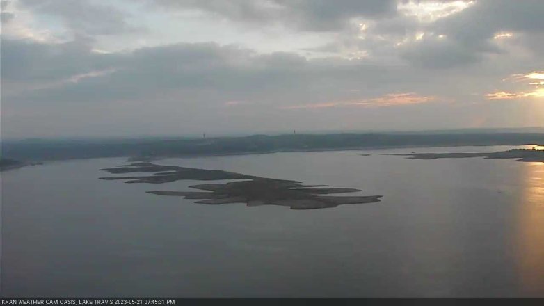 Lake Travis webcam, May 21, 2023 7:45 PM CT