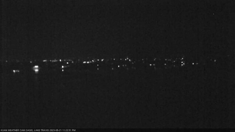 Lake Travis webcam, May 21, 2023 11:25 PM CT