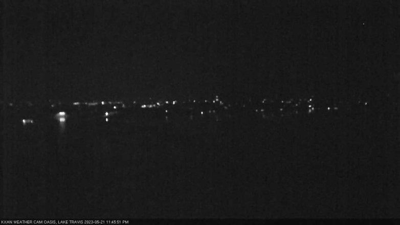 Lake Travis webcam, May 21, 2023 11:45 PM CT