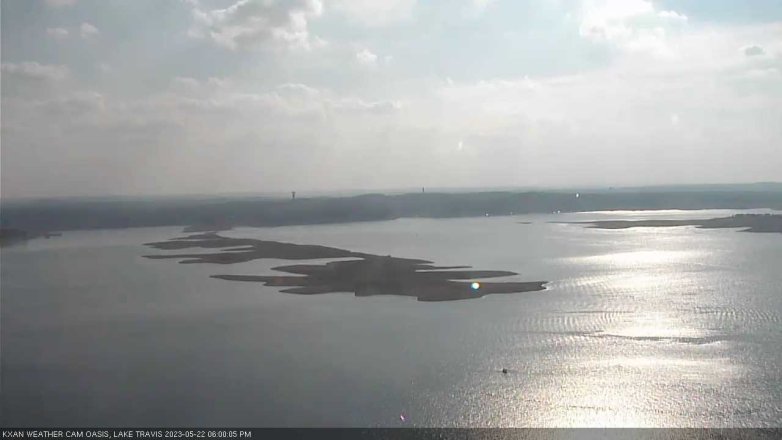 Lake Travis webcam, May 22, 2023 6:00 PM CT