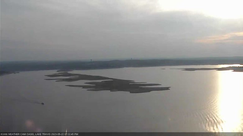 Lake Travis webcam, May 22, 2023 7:25 PM CT