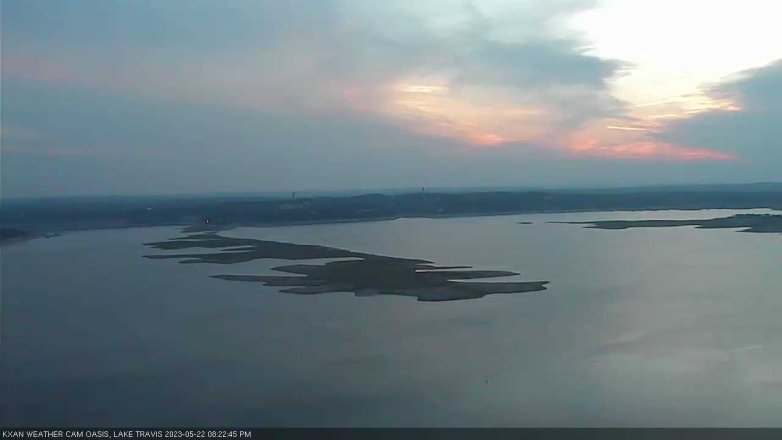 Lake Travis webcam, May 22, 2023 8:25 PM CT