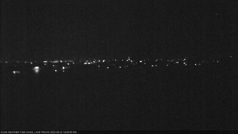 Lake Travis webcam, May 22, 2023 10:45 PM CT